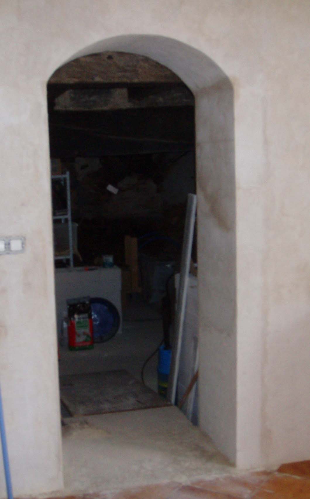 Image of Archway to new kitchen